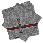 Lawyer / Attorney Avatar Cloth Cocktail Napkins - Set of 4 w/ Name or Text