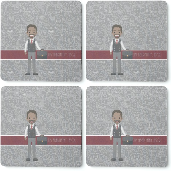 Lawyer / Attorney Avatar Coaster Rubber Back - Apvl