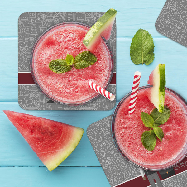 Lawyer / Attorney Avatar Coaster Set - LIFESTYLE