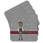 Lawyer / Attorney Avatar Cork Coaster - Set of 4 w/ Name or Text
