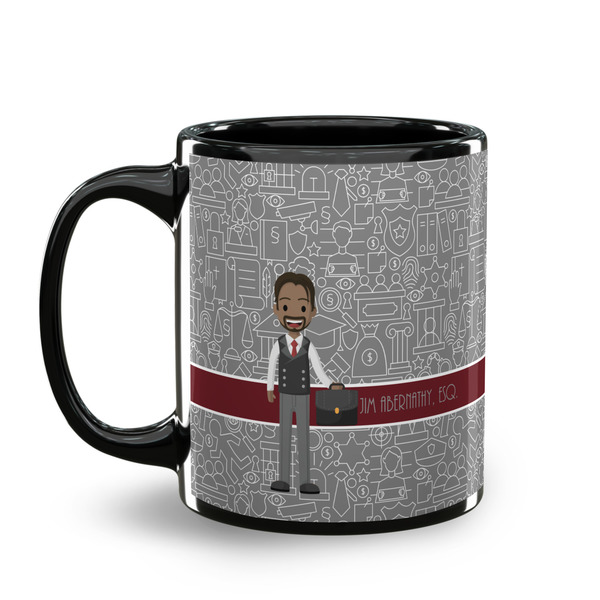 Lawyer / Attorney Avatar Coffee Mug - 11 oz - Black