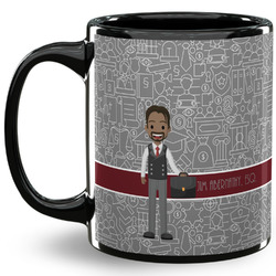 Lawyer / Attorney Avatar 11 Oz Coffee Mug - Black (Personalized)