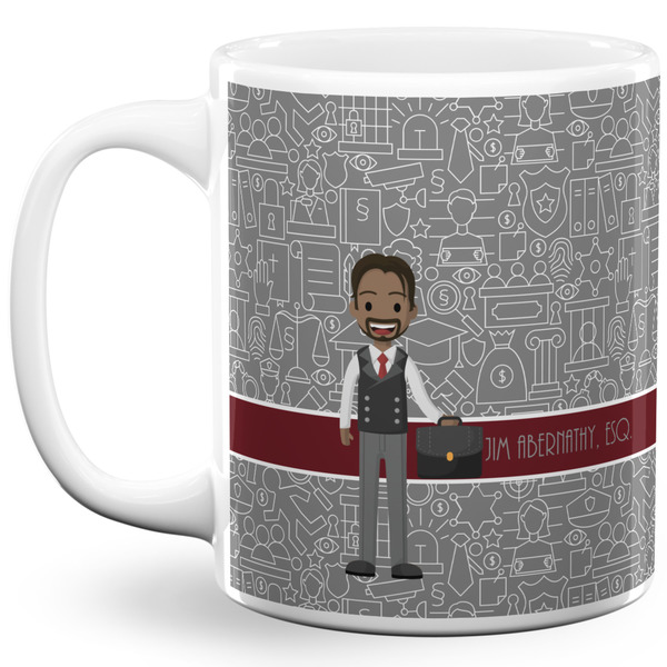 Custom Lawyer / Attorney Avatar 11 Oz Coffee Mug - White (Personalized)