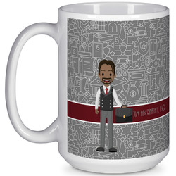 Lawyer / Attorney Avatar 15 Oz Coffee Mug - White (Personalized)