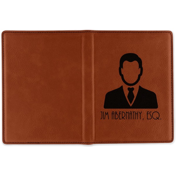 Lawyer / Attorney Avatar Cognac Leather Passport Holder Outside Single Sided - Apvl