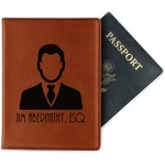 Lawyer / Attorney Avatar Passport Holder - Faux Leather - Double Sided (Personalized)