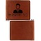 Lawyer / Attorney Avatar Cognac Leatherette Bifold Wallets - Front and Back Single Sided - Apvl
