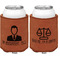 Lawyer / Attorney Avatar Cognac Leatherette Can Sleeve - Double Sided Front and Back