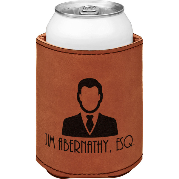 Custom Lawyer / Attorney Avatar Leatherette Can Sleeve - Double Sided (Personalized)