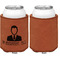 Lawyer / Attorney Avatar Cognac Leatherette Can Sleeve - Single Sided Front and Back