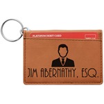 Lawyer / Attorney Avatar Leatherette Keychain ID Holder - Single Sided (Personalized)