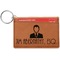 Lawyer / Attorney Avatar Cognac Leatherette Keychain ID Holders - Front Credit Card