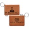 Lawyer / Attorney Avatar Cognac Leatherette Keychain ID Holders - Front and Back Apvl