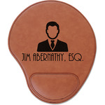 Lawyer / Attorney Avatar Leatherette Mouse Pad with Wrist Support (Personalized)