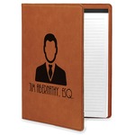 Lawyer / Attorney Avatar Leatherette Portfolio with Notepad (Personalized)