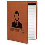 Lawyer / Attorney Avatar Leatherette Portfolio with Notepad - Small - Single Sided (Personalized)