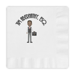 Lawyer / Attorney Avatar Embossed Decorative Napkins (Personalized)