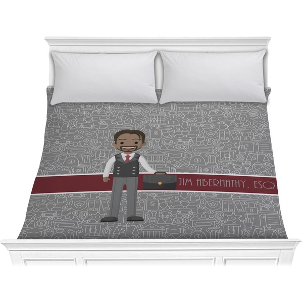 Custom Lawyer / Attorney Avatar Comforter - King (Personalized)