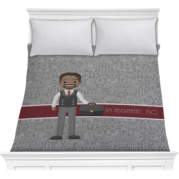 Custom Lawyer / Attorney Avatar Comforter - Full / Queen (Personalized)