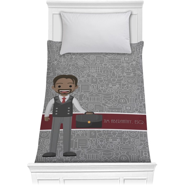 Custom Lawyer / Attorney Avatar Comforter - Twin (Personalized)