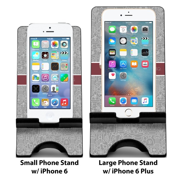 Lawyer / Attorney Avatar Compare Phone Stand Sizes - with iPhones