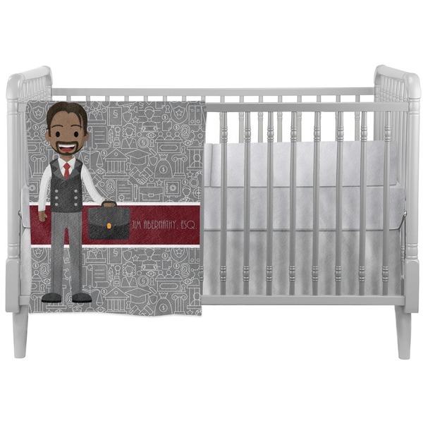 Custom Lawyer / Attorney Avatar Crib Comforter / Quilt (Personalized)