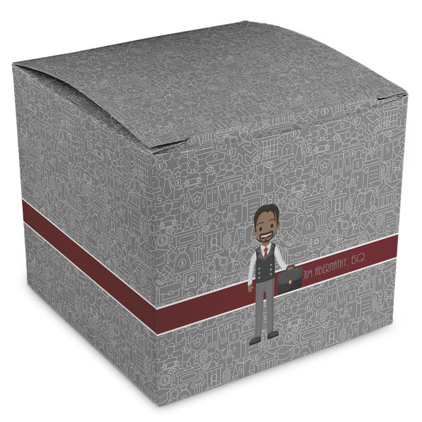 Custom Lawyer / Attorney Avatar Cube Favor Gift Boxes (Personalized)