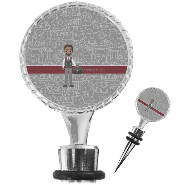 Custom Lawyer / Attorney Avatar Wine Bottle Stopper (Personalized)