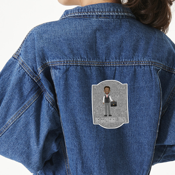 Custom Lawyer / Attorney Avatar Twill Iron On Patch - Custom Shape - X-Large (Personalized)