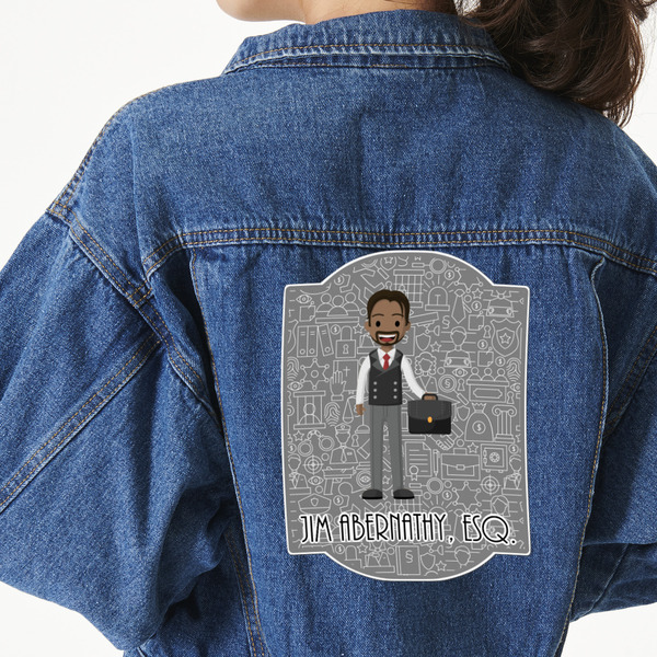 Custom Lawyer / Attorney Avatar Twill Iron On Patch - Custom Shape - 3XL (Personalized)