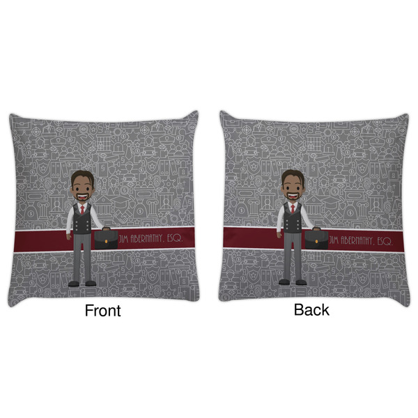 Lawyer / Attorney Avatar Decorative Pillow Case - Approval