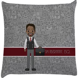 Lawyer / Attorney Avatar Decorative Pillow Case (Personalized)
