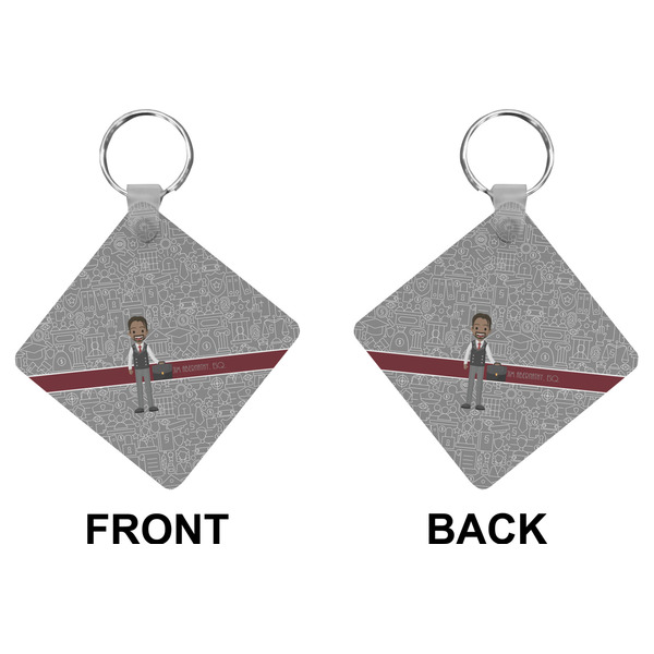 Lawyer / Attorney Avatar Diamond Keychain (Front + Back)