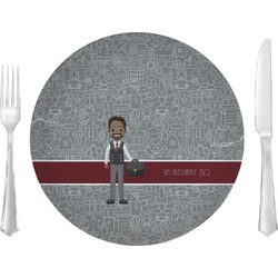 Lawyer / Attorney Avatar 10" Glass Lunch / Dinner Plates - Single or Set (Personalized)