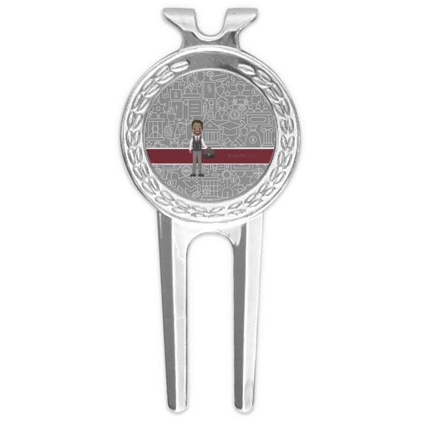 Custom Lawyer / Attorney Avatar Golf Divot Tool & Ball Marker (Personalized)