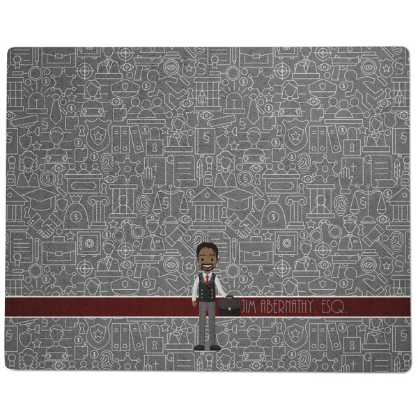 Lawyer / Attorney Avatar Dog Food Mat - Large without Bowls