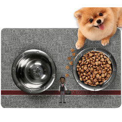 Lawyer / Attorney Avatar Dog Food Mat - Small w/ Name or Text