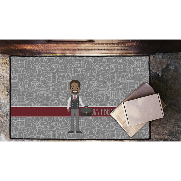 Lawyer / Attorney Avatar Door Mat - LIFESTYLE (Lrg)