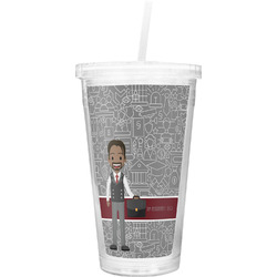 Lawyer / Attorney Avatar Double Wall Tumbler with Straw (Personalized)
