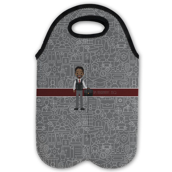 Lawyer / Attorney Avatar Double Wine Tote - Flat (new)
