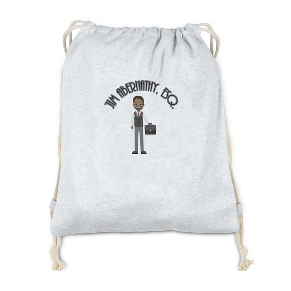 Custom Lawyer / Attorney Avatar Drawstring Backpack - Sweatshirt Fleece - Double Sided (Personalized)