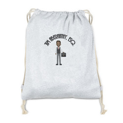 Lawyer / Attorney Avatar Drawstring Backpack - Sweatshirt Fleece - Single Sided (Personalized)