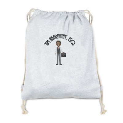 Lawyer / Attorney Avatar Drawstring Backpack - Sweatshirt Fleece (Personalized)