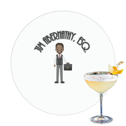 Lawyer / Attorney Avatar Printed Drink Topper - 3.25" (Personalized)