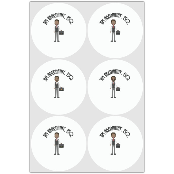 Lawyer / Attorney Avatar Drink Topper - XLarge - Set of 6