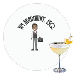 Lawyer / Attorney Avatar Printed Drink Topper - 3.5" (Personalized)