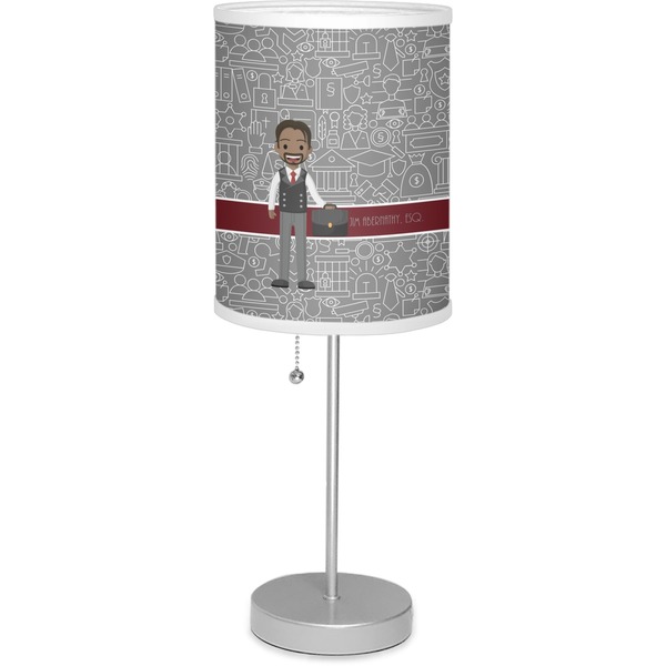 Custom Lawyer / Attorney Avatar Lamp with Drum Shade (Personalized)