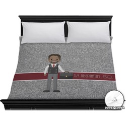Lawyer / Attorney Avatar Duvet Cover - King (Personalized)