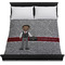 Lawyer / Attorney Avatar Duvet Cover - Queen - On Bed - No Prop
