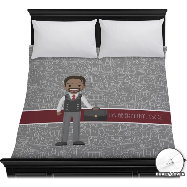 Custom Lawyer / Attorney Avatar Duvet Cover - Full / Queen (Personalized)